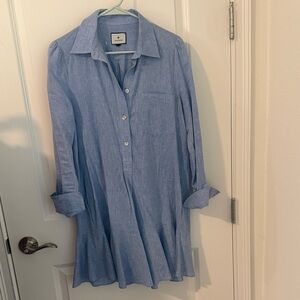 Tuckernuck Light Blue Casual Button Down Shirt dress